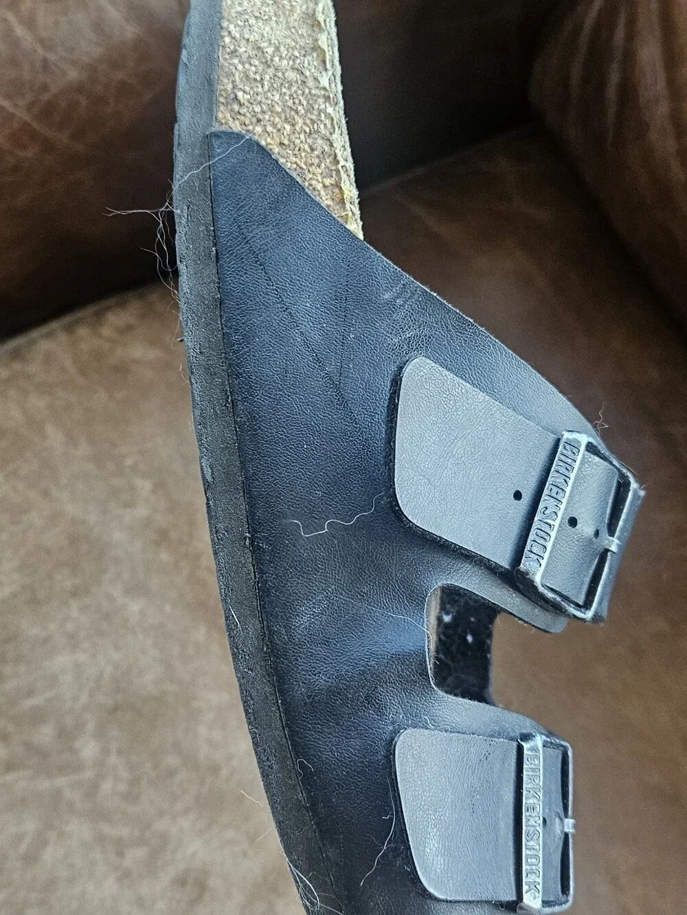 Birkenstock Black Double-Buckle Slide Sandals for Men
